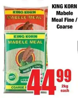 Boxer KING KORN Mabele Meal Fine / Coarse offer