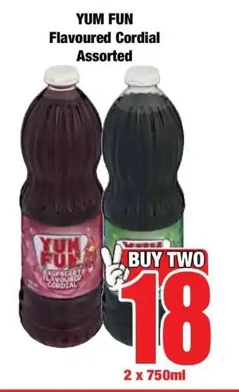 Boxer YUM FUN Flavoured Cordial Assorted offer