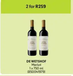 Makro DE WETSHOF Merlot offer