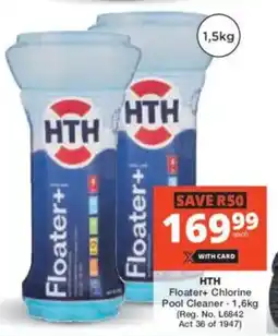 Checkers HTH Floater+ Chlorine Pool Cleaner offer