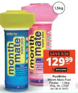 Checkers PoolBrite Month Mate Pool Floater offer