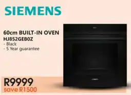 Tafelberg Furnishers Siemens built-in oven offer