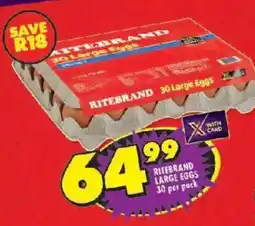 Shoprite Ritebrand large eggs offer