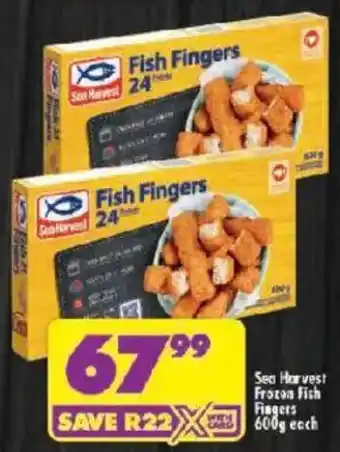 Shoprite Sea Harvest Frozen Fish Fingers offer