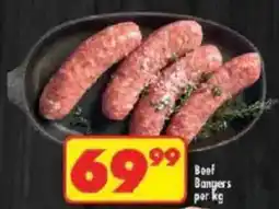 Shoprite Beef Bangers offer