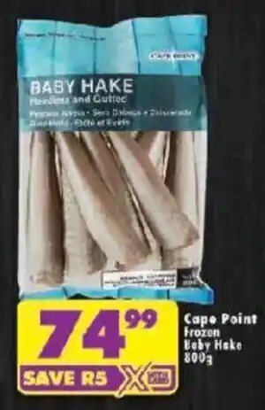 Shoprite Cape Point Frozen Baby Hake offer