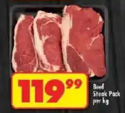 Shoprite Beef Steak Pack offer