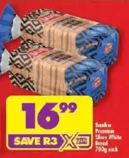 Shoprite Sasko Premium Slices White Bread offer