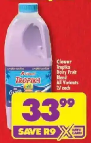 Shoprite Clover Tropika Dairy Fruit Blend All Variants offer