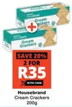 Checkers Housebrand Cream Crackers offer