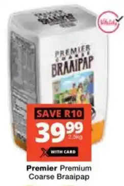 Checkers Premier Premium Coarse Braaipap offer