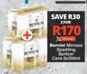 Bernini Mimosa Sparkling Spritzer Cans