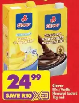 Shoprite Clover Bliss/ Vanilla Flavoured Custard offer