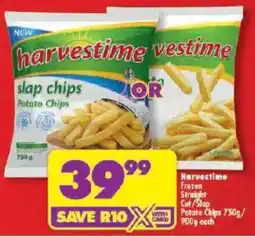 Shoprite Harvestime Frozen Straight Cut/ Slap Potato Chips offer