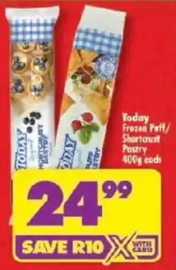 Shoprite Today Frozen Puff/ Shortcrust Pastry offer