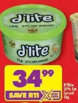 Shoprite D'lite 37% Fat Spread offer