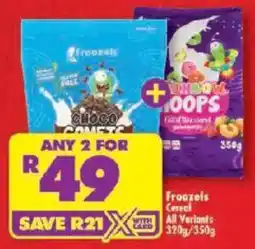 Shoprite Froozels Cereal All Variants offer