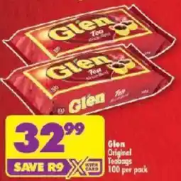Shoprite Glen Original Teabags offer