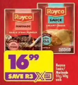 Shoprite Royco Sauce/ Marinade offer