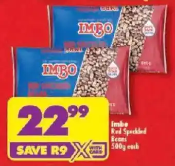 Shoprite Imbo Red Speckled Beans offer