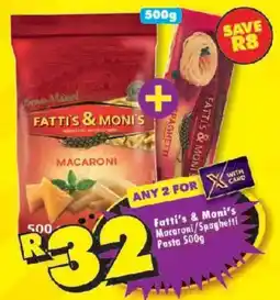 Shoprite Fatti's & Moni's Macaroni/ Spaghetti Pasta offer