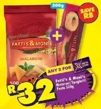 Shoprite Fatti's & Moni's Macaroni/ Spaghetti Pasta offer