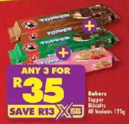 Shoprite Bakers Topper Biscuits All Variants offer