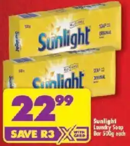 Shoprite Sunlight Laundry Soap Bar offer