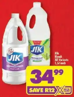 Shoprite Jik Bleach All Variants offer