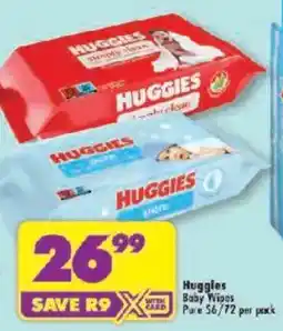 Shoprite Huggies Baby Wipes Pure offer