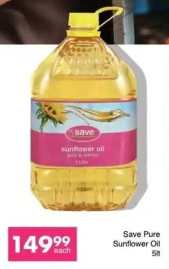 Save Save Pure Sunflower Oil offer