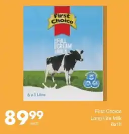 Save First Choice Long Life Milk offer