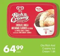 Save Ola Rich And Creamy Ice Cream offer