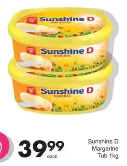 Save Sunshine D Margarine Tub offer