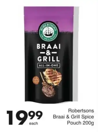 Save Robertsons Braai & Grill Spice Pouch offer