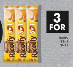 Save Nescafe Ricoffy 3in1 Sticks offer