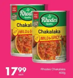 Save Rhodes Chakalaka offer