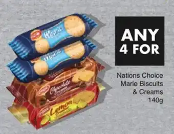 Save Nations Choice Marie Biscuits & Creams offer