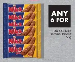 Save Bifa XXL Niks Caramel Biscuit offer