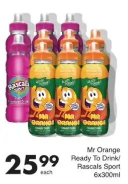 Save Mr Orange Ready To Drink/ Rascals Sport offer