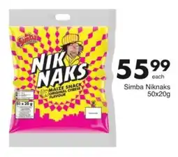 Save Simba Niknaks offer