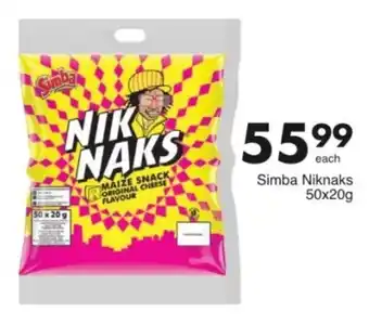 Save Simba Niknaks offer