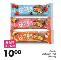 Save Granio Multigrain Fruit Bar offer
