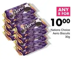 Save Nations Choice Aerio Biscuits offer