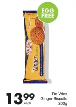 Save De Vries Ginger Biscuits offer