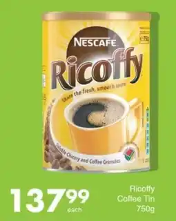 Save Nescafe Ricoffy Coffee Tin offer
