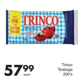 Save Trinco Teabags offer