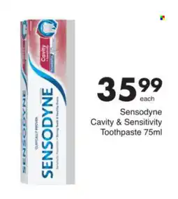 Save Sensodyne Cavity & Sensitivity Toothpaste offer