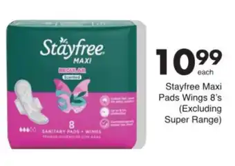 Save Stayfree Maxi Pads Wings offer
