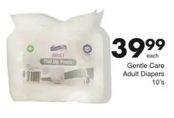 Save Gentle Care Adult Diapers offer